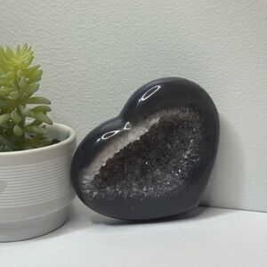 Druzy Agate Heart